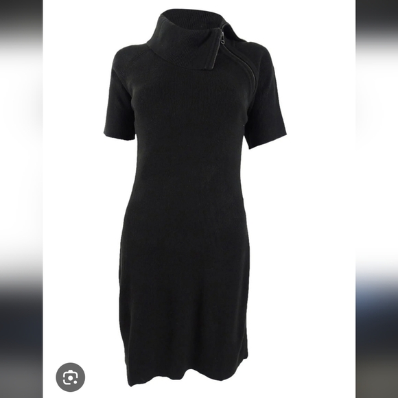 🖤 NWT Calvin Klein Asymmetrical Knit Sweater Dress – Size Large 🖤 - Picture 6 of 6